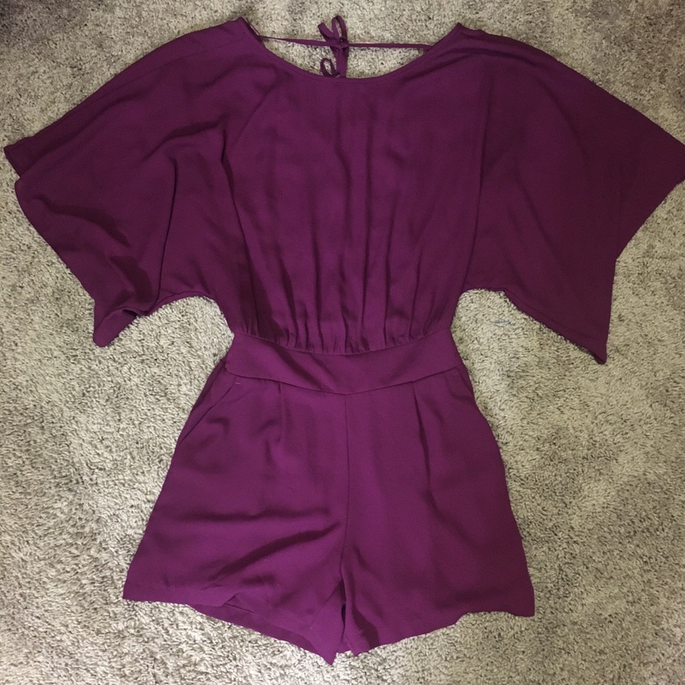 Purple Romper from Black & White